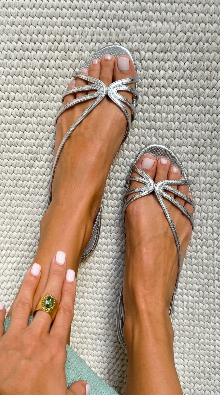 Camille™ | Golden Sandals, Summer Elegance