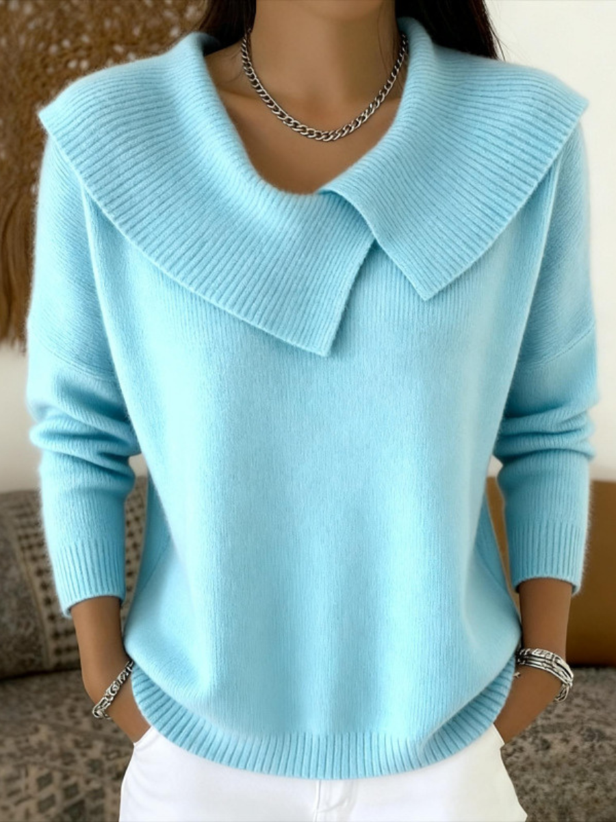 Cassidy™ | Warm Sweater with Soft Collar