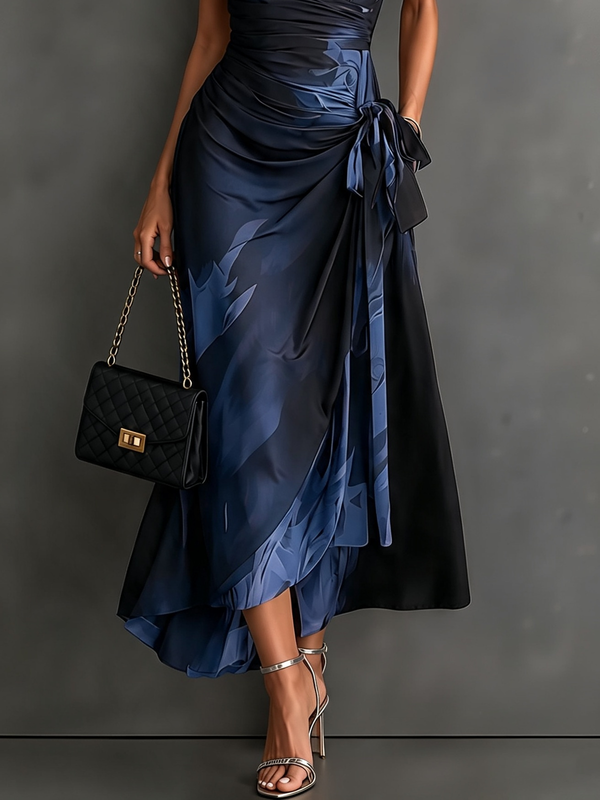 The Copper Wrap Dress