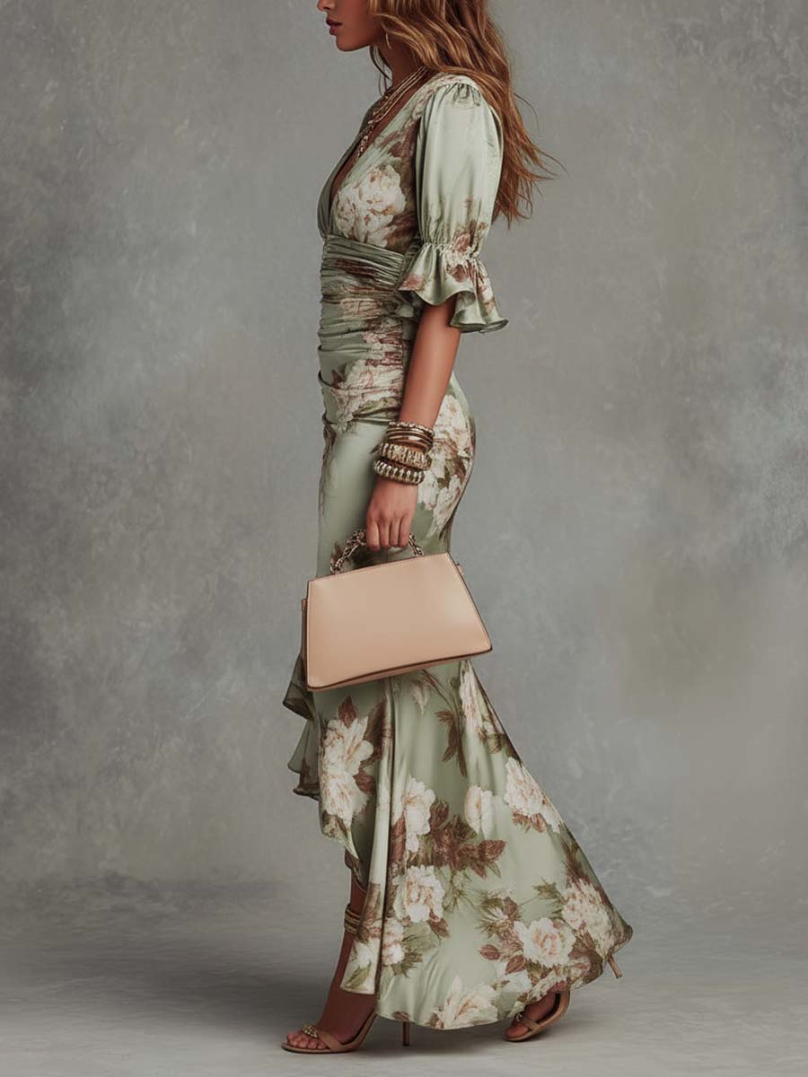 Adalyn | Women's Floral Wrap Maxi Dress