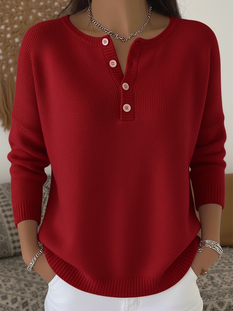 Amanda™ | Calm Button-Up Jumper