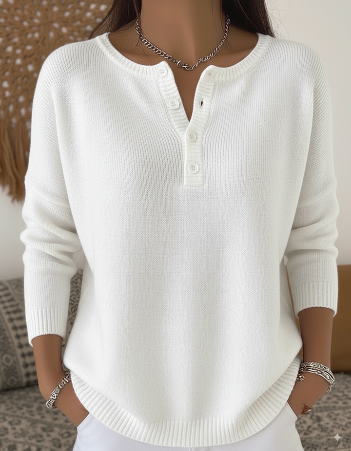 Amanda™ | Calm Button-Up Jumper