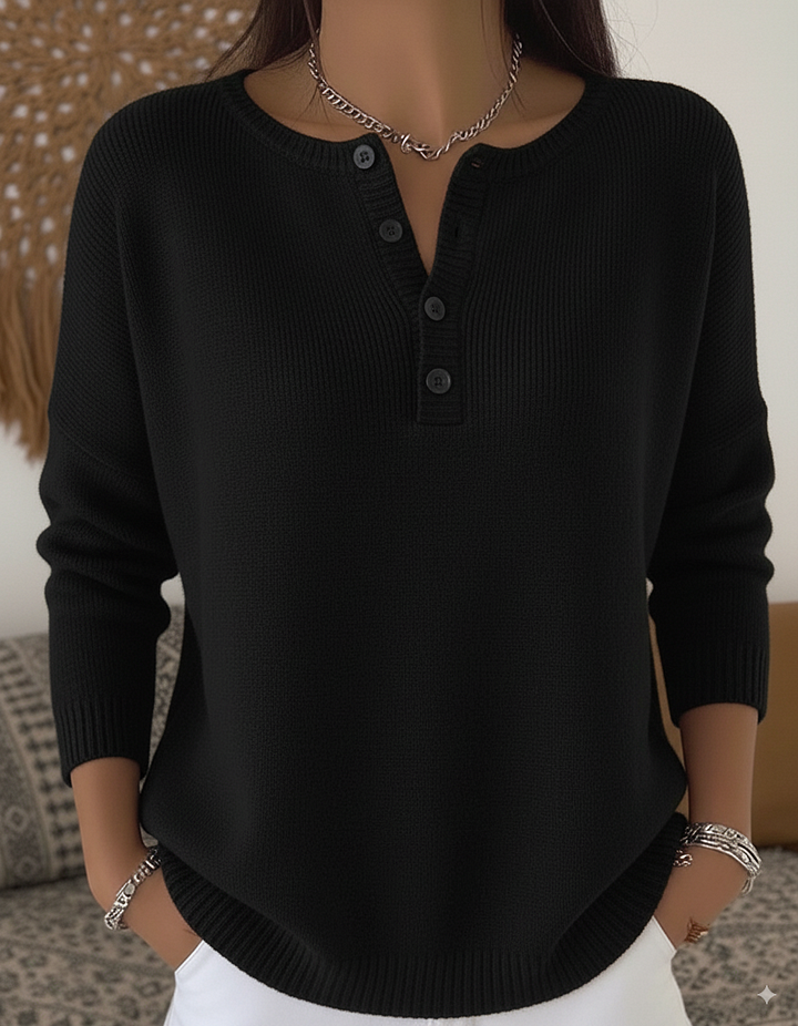 Amanda™ | Calm Button-Up Jumper