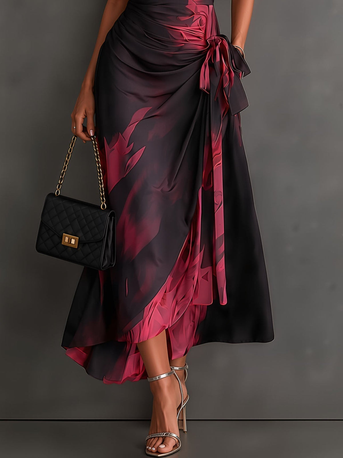 The Copper Wrap Dress