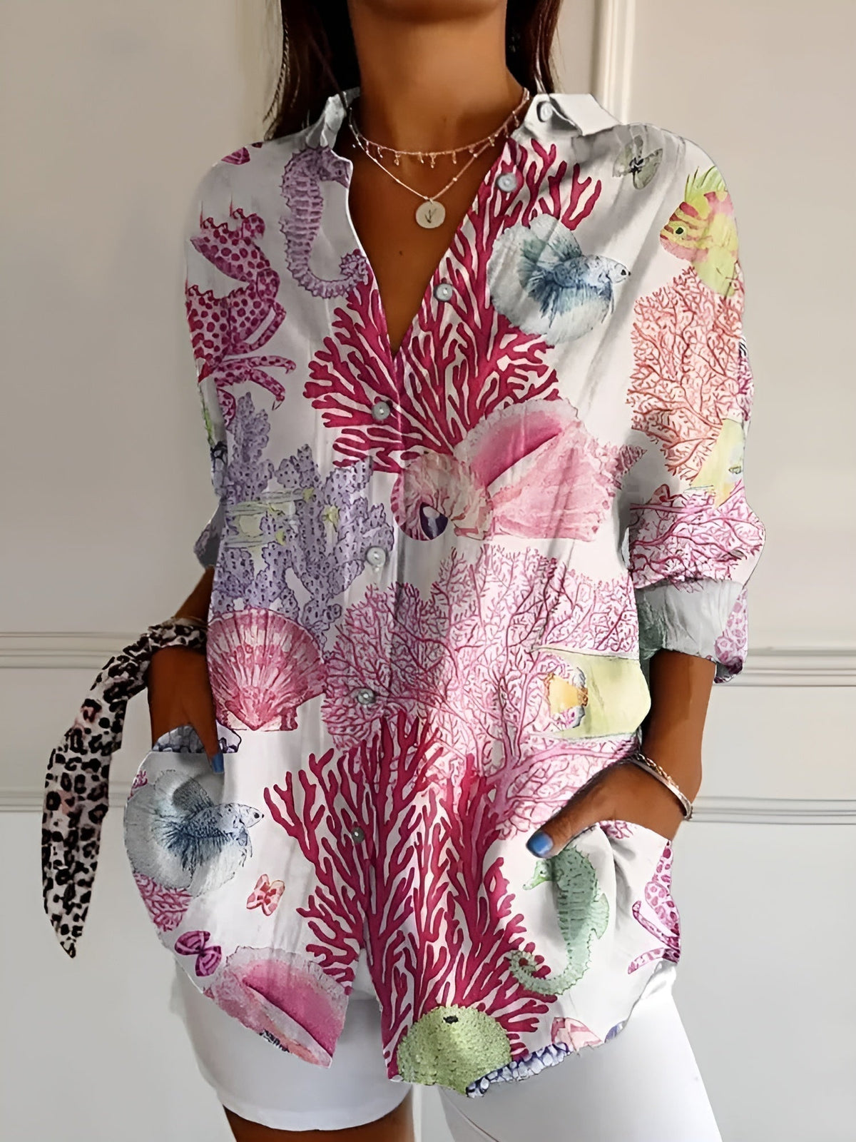 Women's Elegance Button-Up Shirt