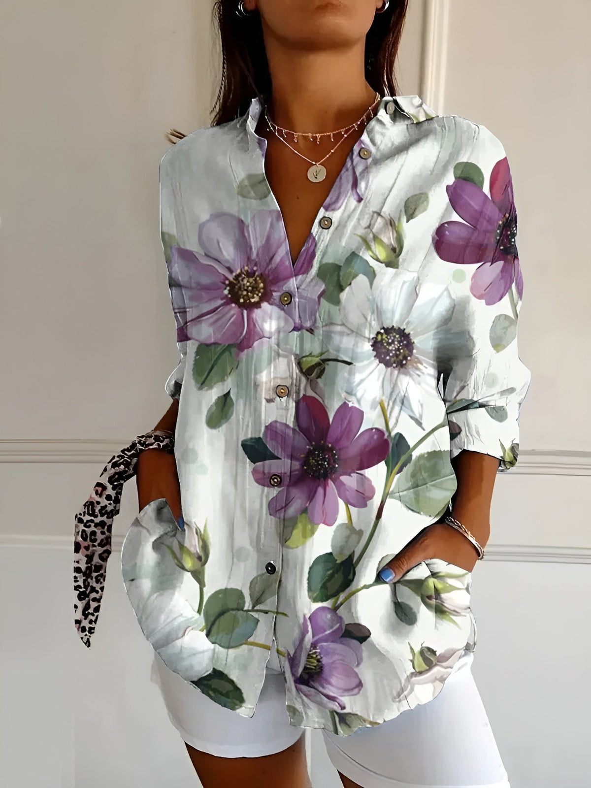 Women's Elegance Button-Up Shirt